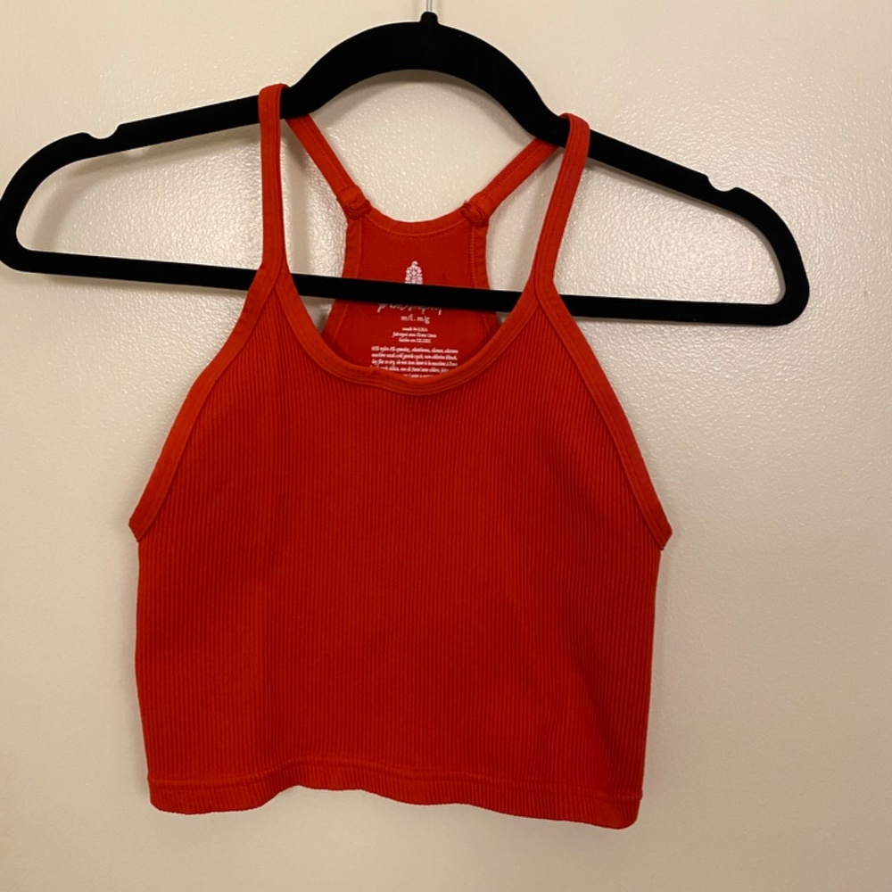 (RED) Free People Happiness Runs Crop Tank